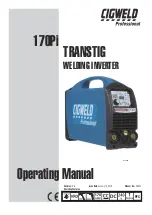 CIGWELD 170Pi Operating Manual предпросмотр