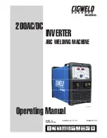 Предварительный просмотр 1 страницы CIGWELD 200AC Operating Manual