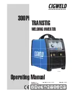 CIGWELD 300Pi Operating Manual preview