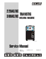 CIGWELD Transtig 220 AC/DC Service Manual preview