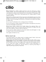 Preview for 14 page of Cilio 341300 Operating Instructions Manual