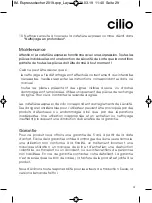 Preview for 29 page of Cilio 341300 Operating Instructions Manual