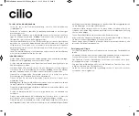 Preview for 3 page of Cilio 491234 Operating Instructions Manual