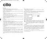 Preview for 12 page of Cilio 491234 Operating Instructions Manual