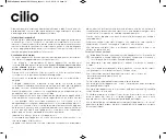 Preview for 14 page of Cilio 491234 Operating Instructions Manual