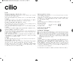 Preview for 16 page of Cilio 491234 Operating Instructions Manual