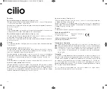 Preview for 20 page of Cilio 491234 Operating Instructions Manual