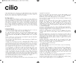 Preview for 3 page of Cilio DRIP MASTER User Manual