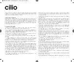 Preview for 21 page of Cilio DRIP MASTER User Manual