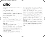 Preview for 22 page of Cilio DRIP MASTER User Manual