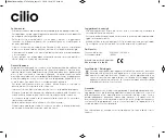 Preview for 23 page of Cilio DRIP MASTER User Manual