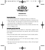 Preview for 3 page of Cilio Premium 6097 Series Operating Instructions Manual