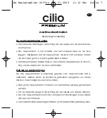 Preview for 7 page of Cilio Premium 6097 Series Operating Instructions Manual