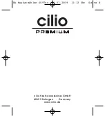 Preview for 8 page of Cilio Premium 6097 Series Operating Instructions Manual