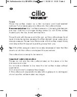 Preview for 4 page of Cilio Premium Laura Instructions Manual