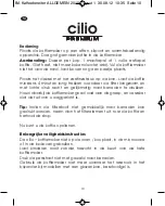 Preview for 10 page of Cilio Premium Laura Instructions Manual