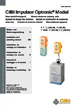 Cillit Impulsor Optronic F3 Installation And Operating Manual preview