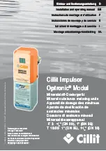 Preview for 1 page of Cillit Impulsor Optronic T10/20 Installation And Operating Manual