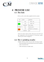 Preview for 11 page of CIM CIMAGE K10 User Manual