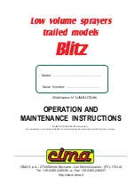 Preview for 3 page of Cima BLITZ 45 Operation And Maintenance Instruction