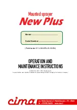 Preview for 3 page of Cima New Plus Maintenance Instruction