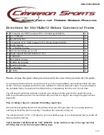 Preview for 1 page of Cimarron 55 Deluxe Commercial Frame Manual