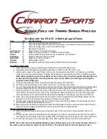 Preview for 1 page of Cimarron Junior Batting Cage & Frame Directions