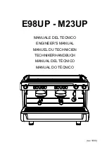 Preview for 1 page of Cimbali E98UP Engineer'S Manual