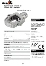 Preview for 14 page of CIMCO 10 6300 Operating Instructions Manual