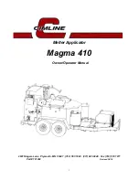 CIMLINE Magma 410 Owner'S/Operator'S Manual preview