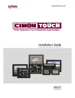 Cimon Touch P12FS Installation Manual preview