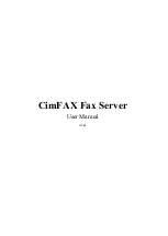 Cimsun CimFAX User Manual предпросмотр