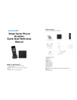 Preview for 1 page of Cincinnati Bell Smart Home Phone Scorpion Quick Start Reference Manual