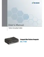 Предварительный просмотр 1 страницы Cincoze DC-1100 User Manual