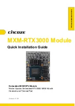 Cincoze MXM-RTX3000 Quick Installation Manual preview