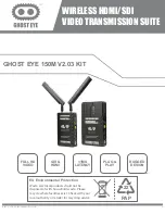 Предварительный просмотр 7 страницы Cine Gears Ghost Eye 150M Manual Book