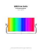 Cineo LB800 User Manual preview