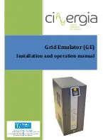 Предварительный просмотр 1 страницы Cinergia GE10 Installation And Operation Manual