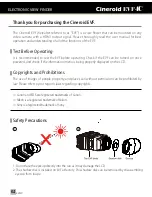 Preview for 2 page of Cineroid EVF 4C User Manual