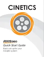 Preview for 1 page of cinetics AXIS360 Quick Start Manual