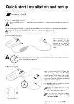 Preview for 1 page of cinetto B-MOVED Quick Start Installation And Setup Manual