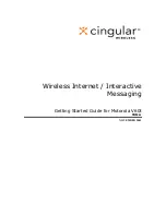 Cingular Motorola Getting Started Manual preview