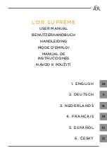 Предварительный просмотр 3 страницы Cino L'OR SUPREME User Manual