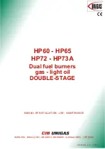 Preview for 1 page of CIP UNIGAS HP60 Series Manual Of Installation - Use - Maintenance