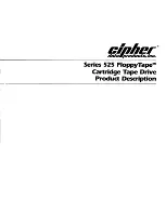 Cipher Data Products FloppyTape 525 Series Product Description preview