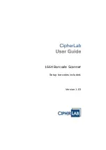 Preview for 1 page of CipherLab 1664 User Manual