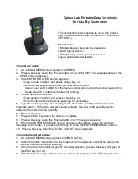 Preview for 1 page of CipherLab CPT-8020 Quick Manual