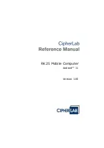 CipherLab RK25 Reference Manual preview