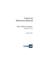 Предварительный просмотр 1 страницы CipherLab RK95 Reference Manual