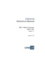 CipherLab RS51 Reference Manual preview